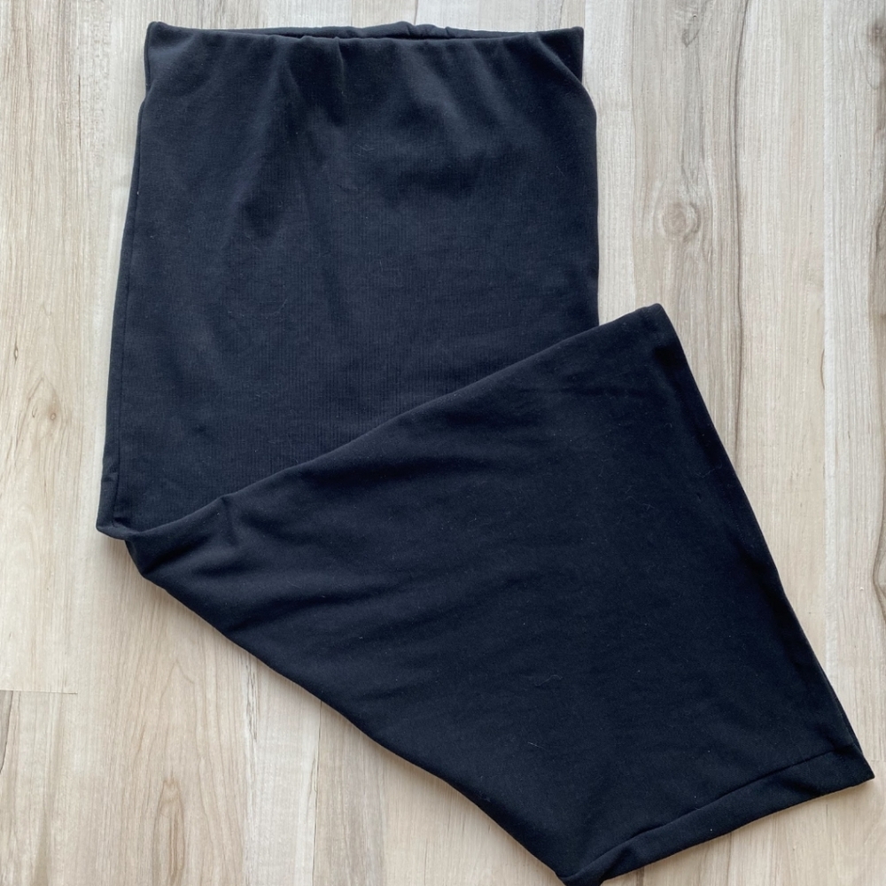 100% Cotton Black Pencil Maxi Skirt Zara